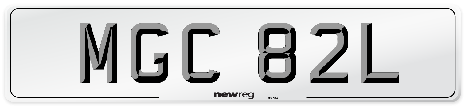 MGC 82L Number Plate from New Reg